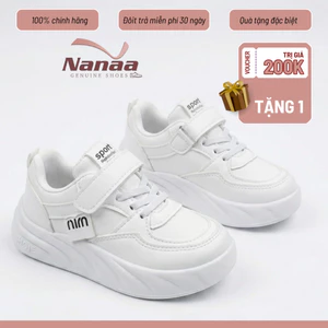 Thể Thao Trẻ Em Chất Liệu PU Mềm Đế Cao Su Chống Trơn Sneaker Cho Bé Êm Ái Năng Động