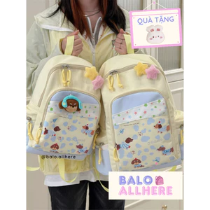 BaLo (XINHXINH) Balo Đi Học Họa Tiết Chó Dachshund Dễ Thương Chống Nước BL277