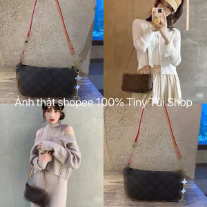 Túi kẹp nách dáng chữ nhật TẶNG KÈM CHARM HOA size 22 có dây đeo chéo