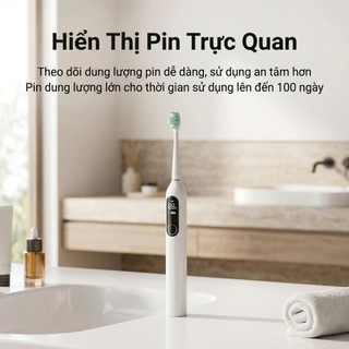 Bàn Chải Đánh Răng Điện Xiaomi Y20S – Màn Hình Thông Minh, Chống Nước IPX7, Pin Trâu