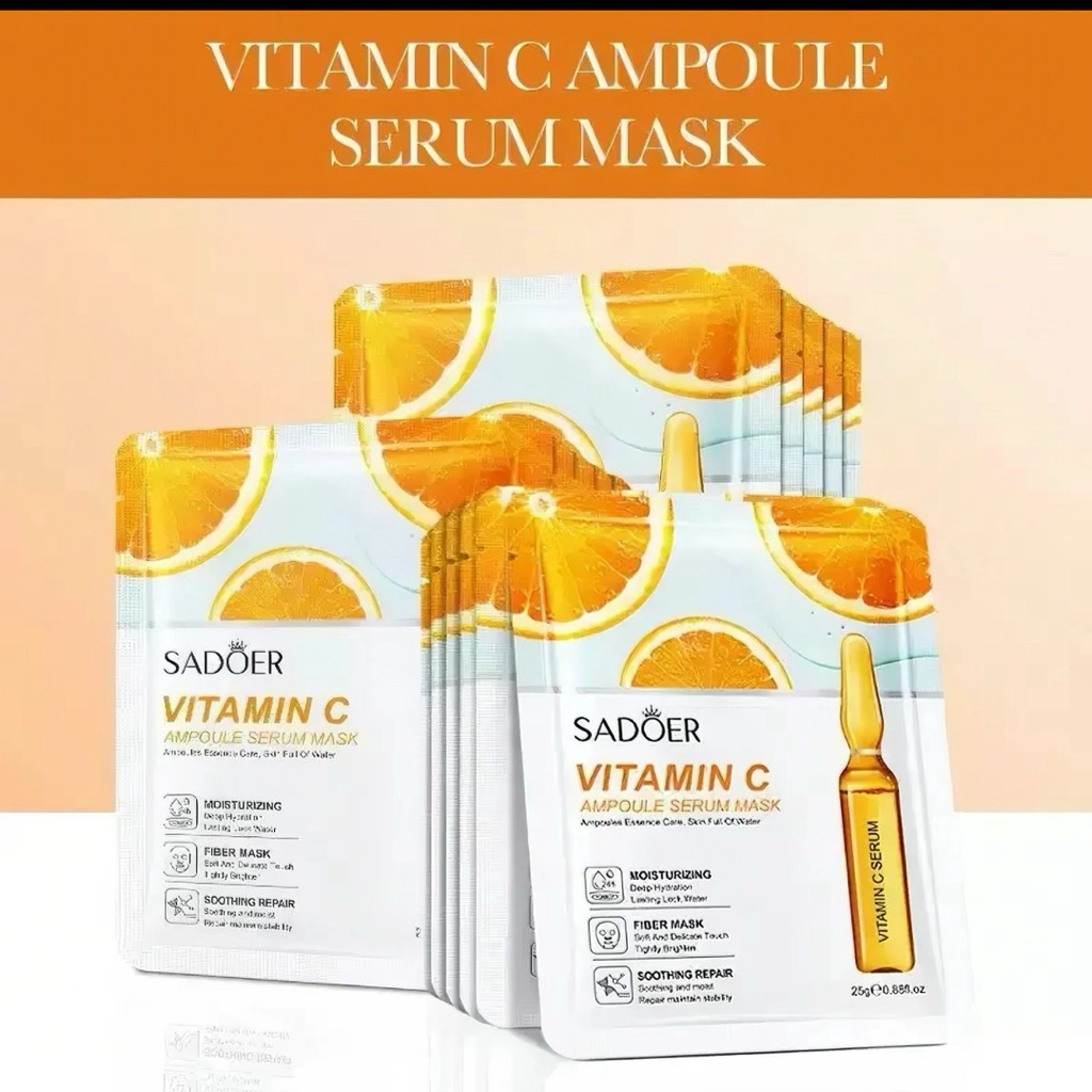 Combo 30 Miếng Mặt Nạ Vitamin C Giảm Nám, Mờ Thâm, Giảm Tàn Nhang, Lão Hoá Cho Da Skin Mark ALOHA