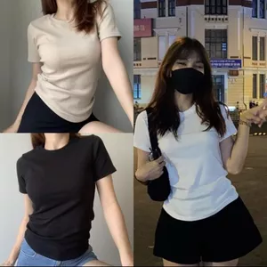 Áo Thun Babytee Dúm Eo Kiểu Mới Nữ Tính Phong Cách Hàn Quốc 2026