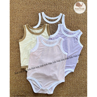 Body sát nách chất liệu cotton lụa siêu mềm ,siêu mát cho bé