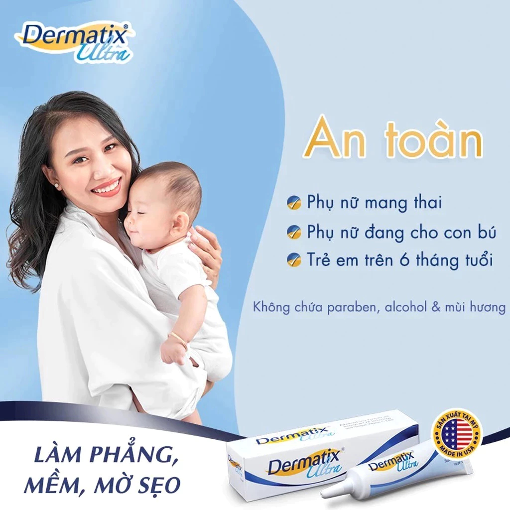 CHÍNH HÃNG Kem Sẹo Dermatix Ultra Advanced Scar Formula Gel 15g (mẫu mới về)