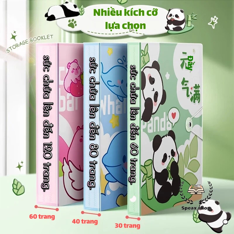 Chính hãng Truecolor Túi đựng hồ sơ A4 30/60 lá – Bìa hoạt hình cartoon dễ thương, file đựng tài liệu, dành cho học sinh