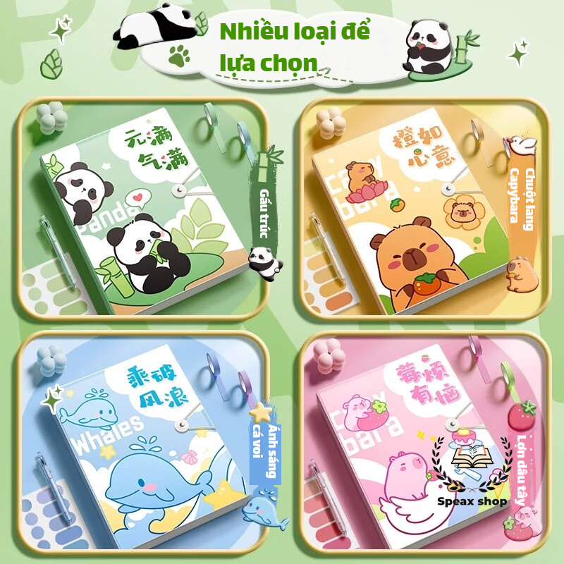 Chính hãng Truecolor Túi đựng hồ sơ A4 30/60 lá – Bìa hoạt hình cartoon dễ thương, file đựng tài liệu, dành cho học sinh