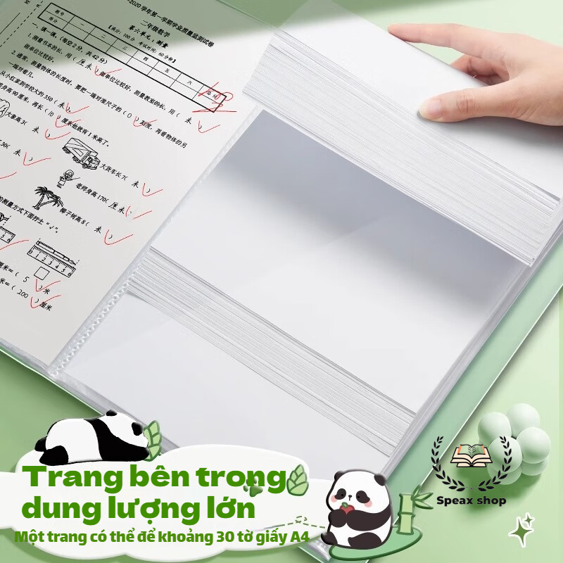Chính hãng Truecolor Túi đựng hồ sơ A4 30/60 lá – Bìa hoạt hình cartoon dễ thương, file đựng tài liệu, dành cho học sinh