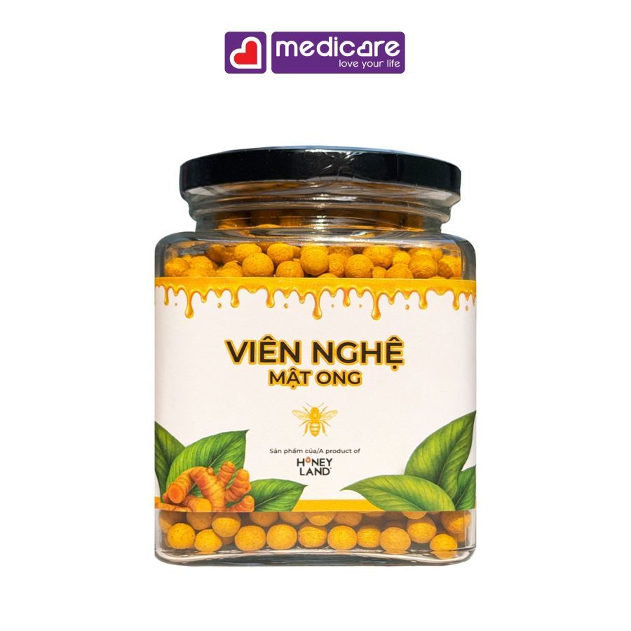Viên Nghệ Mật Ong HONEY LAND Hũ 250g