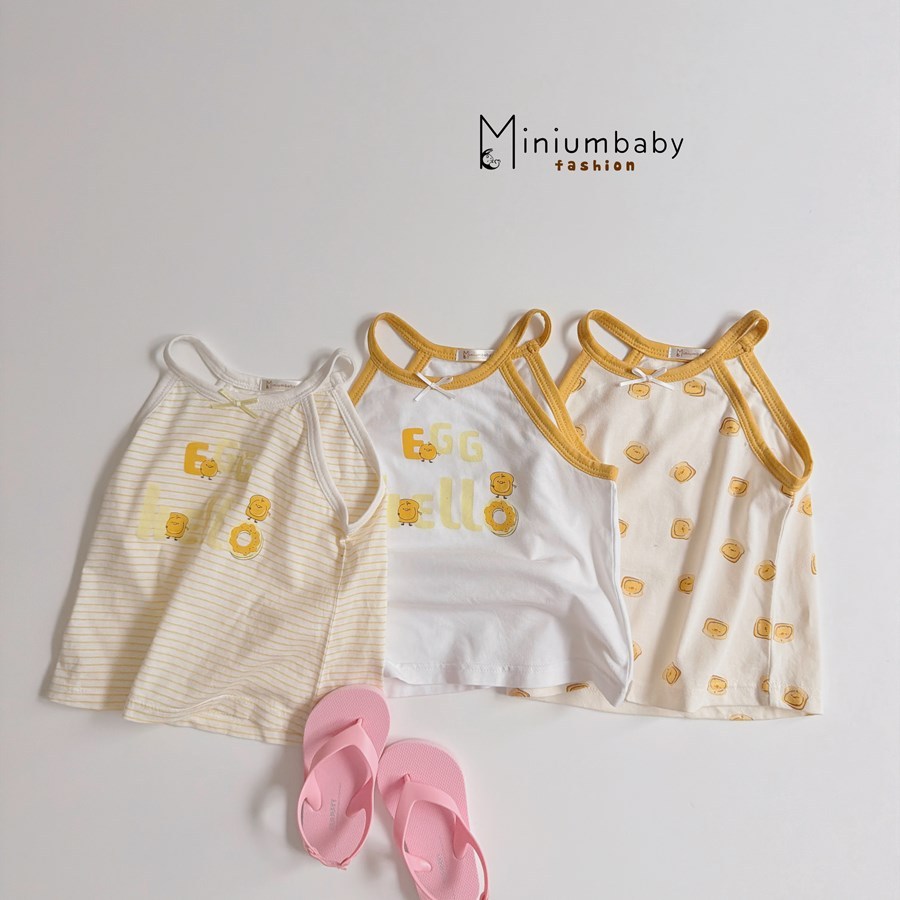 Set bộ cổ yếm bé gái Miniumbaby in hoạ tiết chữ bánh mix quần cộc cute, chất cotton mềm mại SB2740