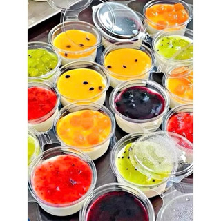 [HỎA TỐC] Panna Cotta Trái Cây Mini (75ml) – Mix Nhiều Vị Tráng Miệng Ăn Vặt Nhà Làm