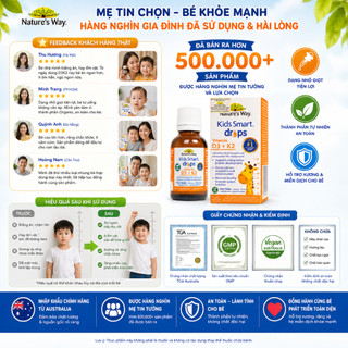 Vitamin D3k2 organic Nature's Way, D3K2 drop cho trẻ sơ sinh từ hoa hướng dương hữu cơ 11ml