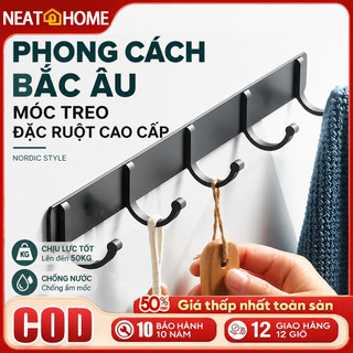 Móc Treo Quần Áo Dán Tường Chịu Lực Thép Carbon Chống Gỉ, Treo Đồ Đa Năng, Tải Trọng Đến 50KG, Kèm Keo Dán & Ốc Vít