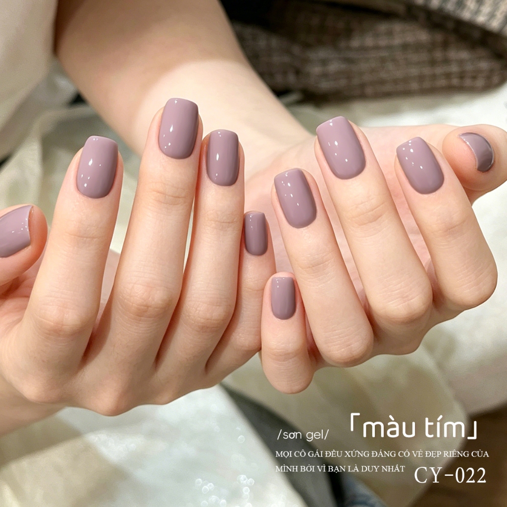 XEIJAYI 40ml - Sơn móng tay dạng gel màu tím xám, bền màu, phù hợp cho salon và sử dụng hàng ngày.