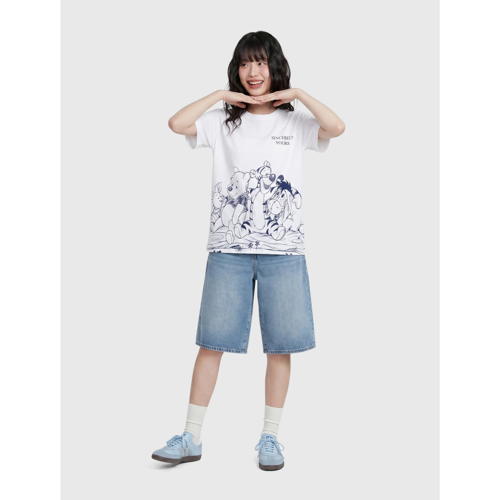 Áo phông nữ CANIFA cộc tay cổ tròn form vừa chất cotton US mềm mại thoáng mát 6TS26S002