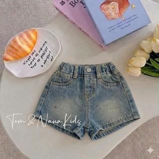 Q24-[tomnaukids] Quần Short Basic ĐÍNH ĐÁ cho bé gái size từ 9-36Kg