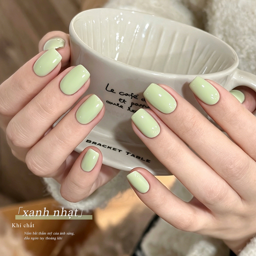 XEIJAYI 10ml - Sơn móng tay dạng gel màu xanh đậu nành mới, màu sắc bền lâu, phù hợp cho mọi mùa.