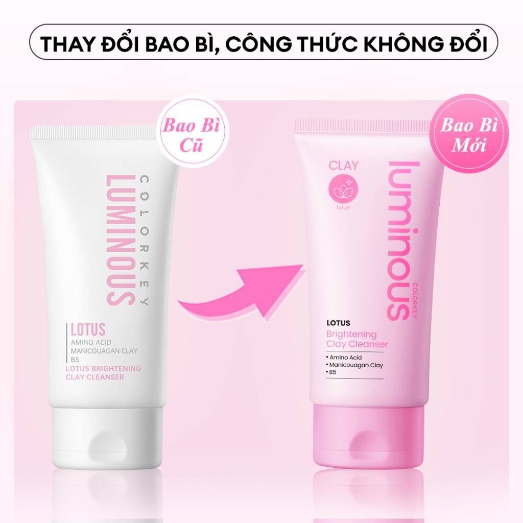Sữa Rửa Mặt |COLORKEY LUMINOUS| Kiềm Dầu, Làm Sạch Sâu Không Khô Da| Cho Da Dầu Mụn, Nhạy Cảm |100g