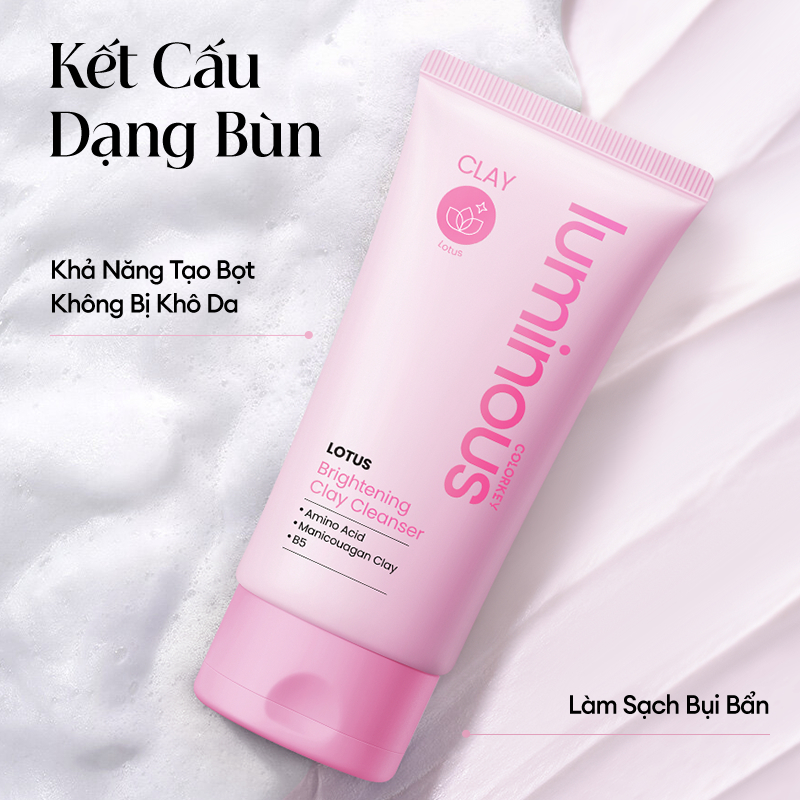 Sữa Rửa Mặt |COLORKEY LUMINOUS| Kiềm Dầu, Làm Sạch Sâu Không Khô Da| Cho Da Dầu Mụn, Nhạy Cảm |100g