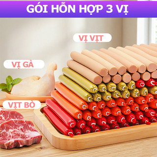 Xúc Xích Cho Chó 30 Thanh x 15g - Dinh Dưỡng Ít Muối, Bổ Sung Năng Lượng, Thưởng Huấn Luyện Hiệu Quả