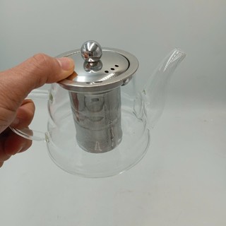 Ấm pha trà thủy tinh  có vòi,lõi lọc trà inox 304  dung tích lớn chịu nhiệt  cao cấp