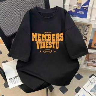 áo phông thun 3158 form rộng chất liệu cotton khô in chữ MEMBERS