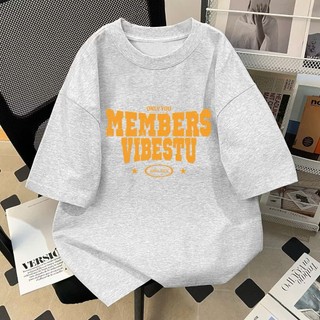 áo phông thun 3158 form rộng chất liệu cotton khô in chữ MEMBERS