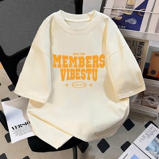 áo phông thun 3158 form rộng chất liệu cotton khô in chữ MEMBERS