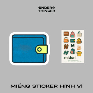 Sticker Dán Hình Ví Túi Xách Balo Áo Thun Trang Trí Nam Nữ Thương Hiệu | UNDERTHINKER