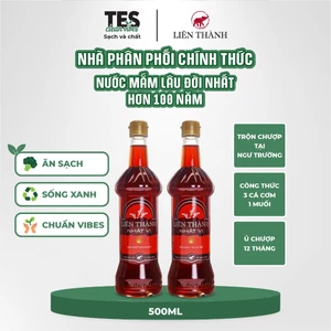 Combo 2 chai Nước Mắm Liên Thành Nhất Vị 20 độ đạm 500ml chai thủy tinh
