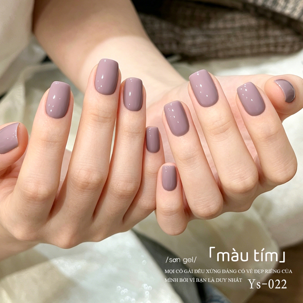 XEIJAYI 10ml -Sơn móng tay dạng gel màu xám tím mới này có độ bền cao và lên màu tốt, phù hợp với mọi tông da.