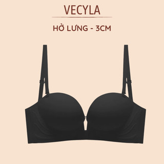 Áo lót nữ cài trước đệm 3cm - Áo ngực su đúc hở lưng mềm mịn đệm bàn tay gom nâng ngực đầy đặn A 722 BC_CHIC LINGERIE
