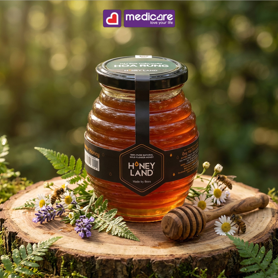 Mật Ong Hoa HONEY LAND Hũ 110g