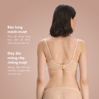 Áo lót T-shirt Bra ren Cup mỏng định hình thoáng khí thanh lịch ONOFF - 16UC26A568