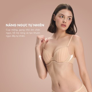 Áo lót T-shirt Bra ren Cup mỏng định hình thoáng khí thanh lịch ONOFF - 16UC26A568