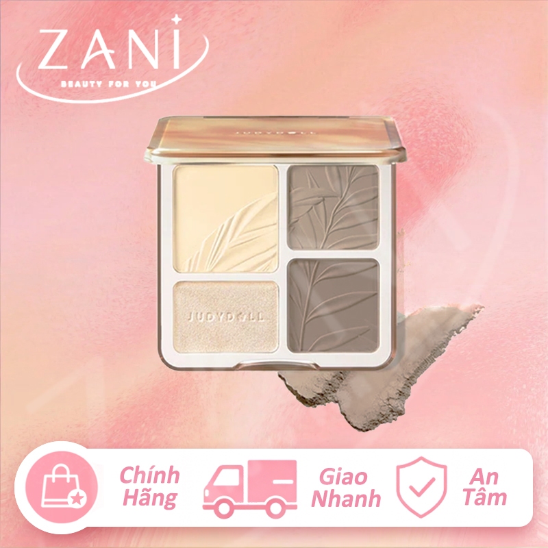 JUDYDOLL 4 Ô Makeup Palette – Hiệu Ứng Makeup Trong Trẻo, Tạo Khối Mềm Mại