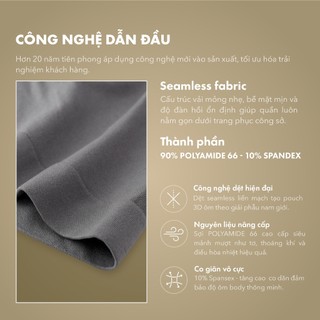 Quần lót nam brief Seamless không đường may 3D Pouch Business co giãn  thoáng khí điều hòa nhiệt ONOFF - 18UQ26A663