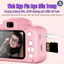 Máy Ảnh Kỹ Thuật Số Mini GutyKids Máy Ảnh Mèo Cute Có Thể Sạc Lại Chống Sốc Cao Cấp Cho Bé Từ 6 Tuổi