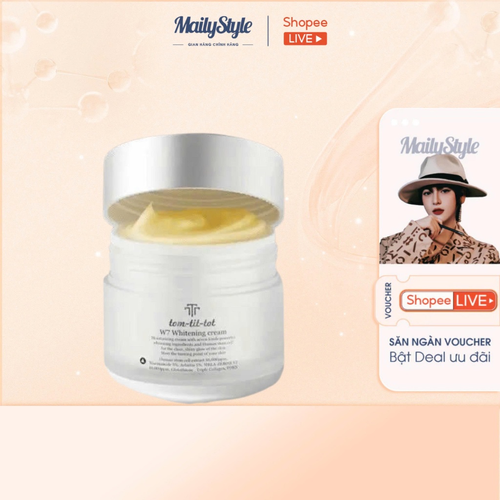 H96_ Kem Hỗ Trợ Dưỡng Trắng Da Tom Tit Tot W7 - W7 WHITENING CREAM 50ml
