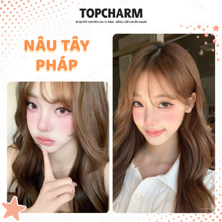 [DƯỠNG NHIỀU] Thuốc nhuộm tóc NÂU TÂY PHÁP hot trend, sáng da, nhuộm thời trang, phủ bạc không cần tẩy, tặng đủ dụng cụ