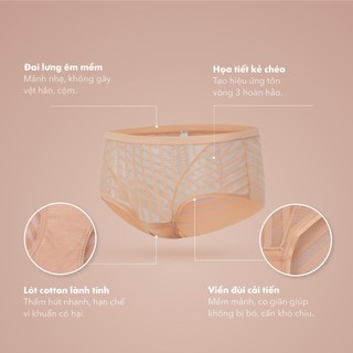 Quần lót ren nữ xuyên thấu soft layer mềm mại nữ tính ỌNOFF -16UQ26A570