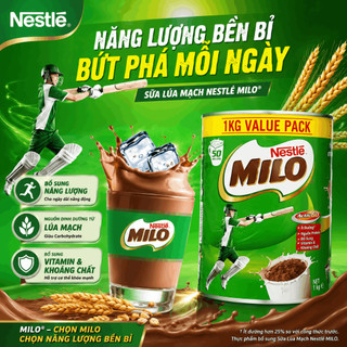 [HÀNG ÚC] Sữa bột Nestle Milo hộp 1kg nhập khẩu giúp bổ sung dinh dưỡng cho bé phát triển tối ưu
