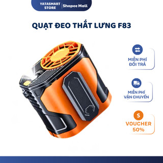 Quạt Đeo Thắt Lưng Siêu Trâu –10 Cấp Độ Gió, Dùng 6H, Đeo Hông/Đeo Cổ, Quạt Điều Hòa Mini