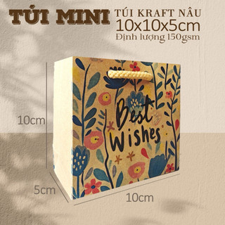 Hoả Tốc 🎀🛍️ Túi Giấy Kraft In Hình Có Quai 🕊✨