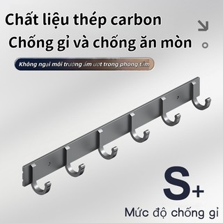 Móc Treo Đồ Dán Tường Hợp Kim Thép Carbon Chịu Lực,Chống Han Gỉ, Kèm Keo Dán Siêu Chắc, Treo Quần Áo