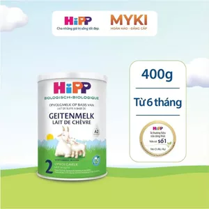 Sữa HiPP Dê Organic S1 S2 400g, Combo Sữa Dê Cho Bé, Đạm Quý A2 Hỗ Trợ Tiêu Hóa, Tăng Đề Kháng