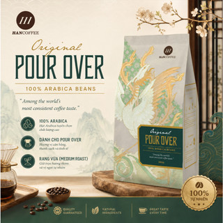 Cà Phê Hạt Rang Original Pour Over Arabica HANCOFFEE Rang Mộc Specialty, Vị Chua Thanh, Hương Hoa Cỏ