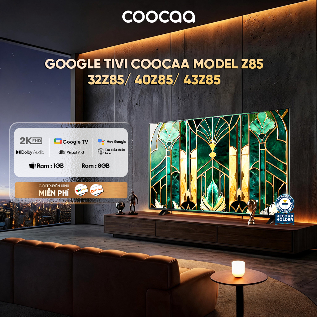 [ 32Z85 / 40Z85 / 43Z85 ] Google Tivi CooCaa Model Z85 | Smart TV | 32-40-43 inch