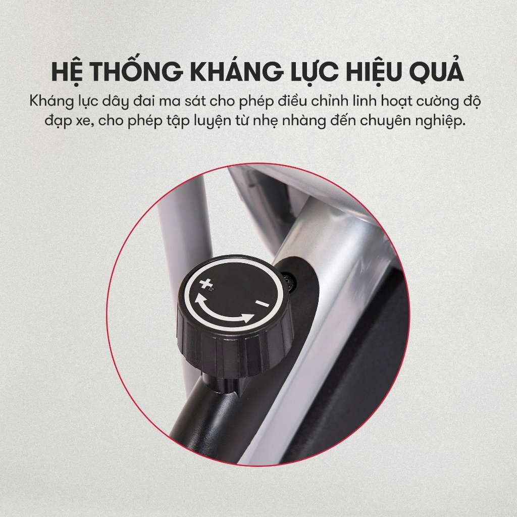 [KOL] Xe đạp tập KINGSPORT KS-101 tập luyện toàn thân, tích hợp đồng hồ đo lường chỉ số