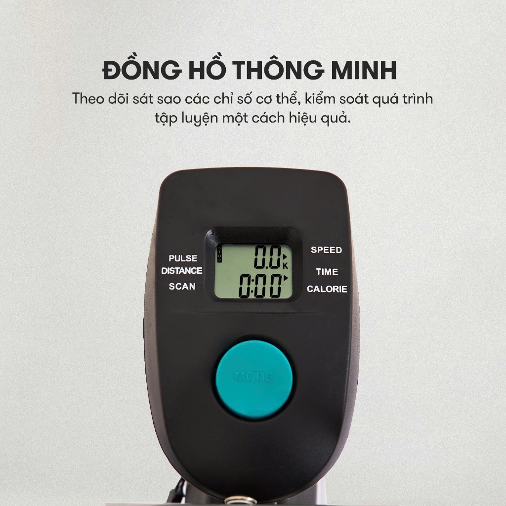 [KOL] Xe đạp tập KINGSPORT KS-101 tập luyện toàn thân, tích hợp đồng hồ đo lường chỉ số