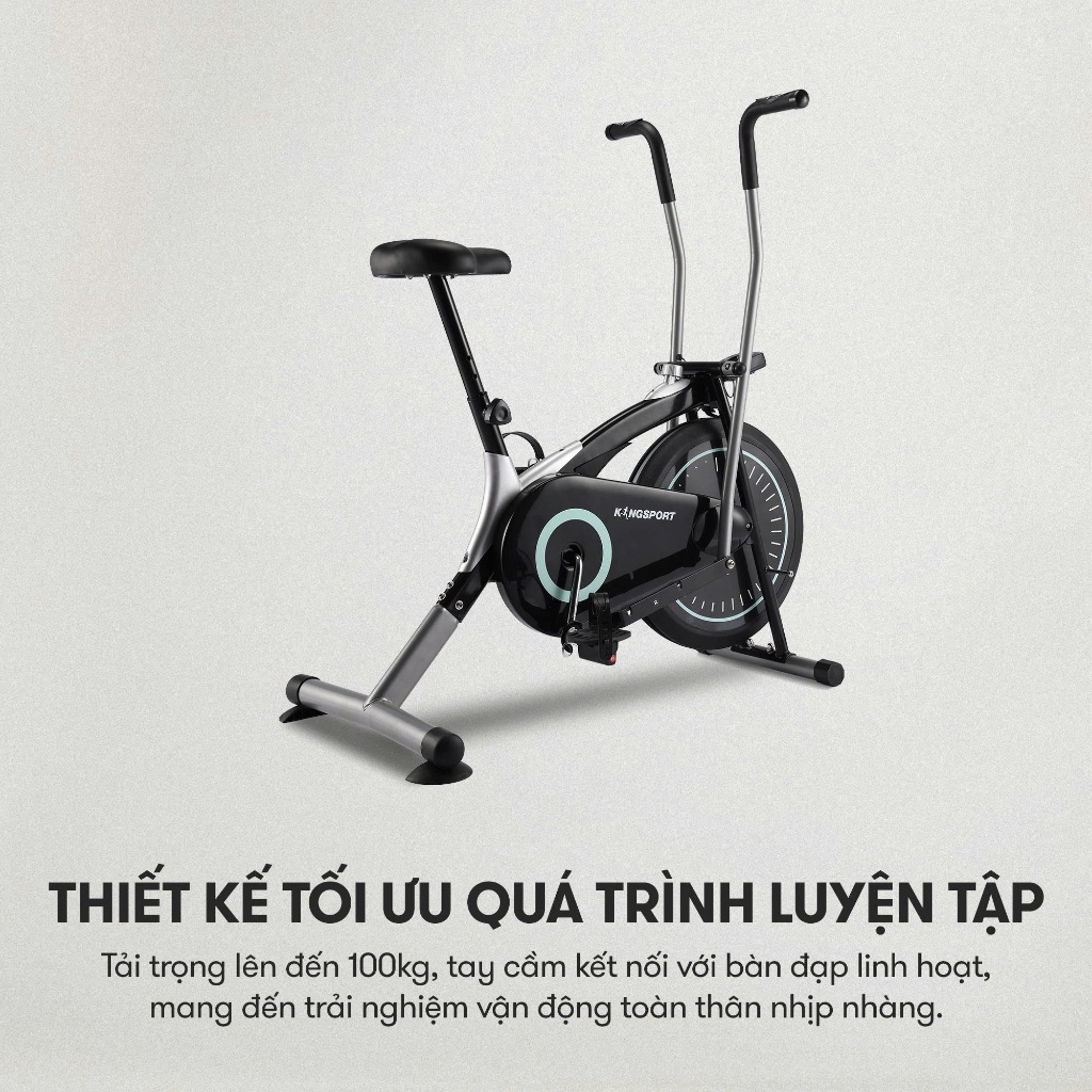 [KOL] Xe đạp tập KINGSPORT KS-101 tập luyện toàn thân, tích hợp đồng hồ đo lường chỉ số